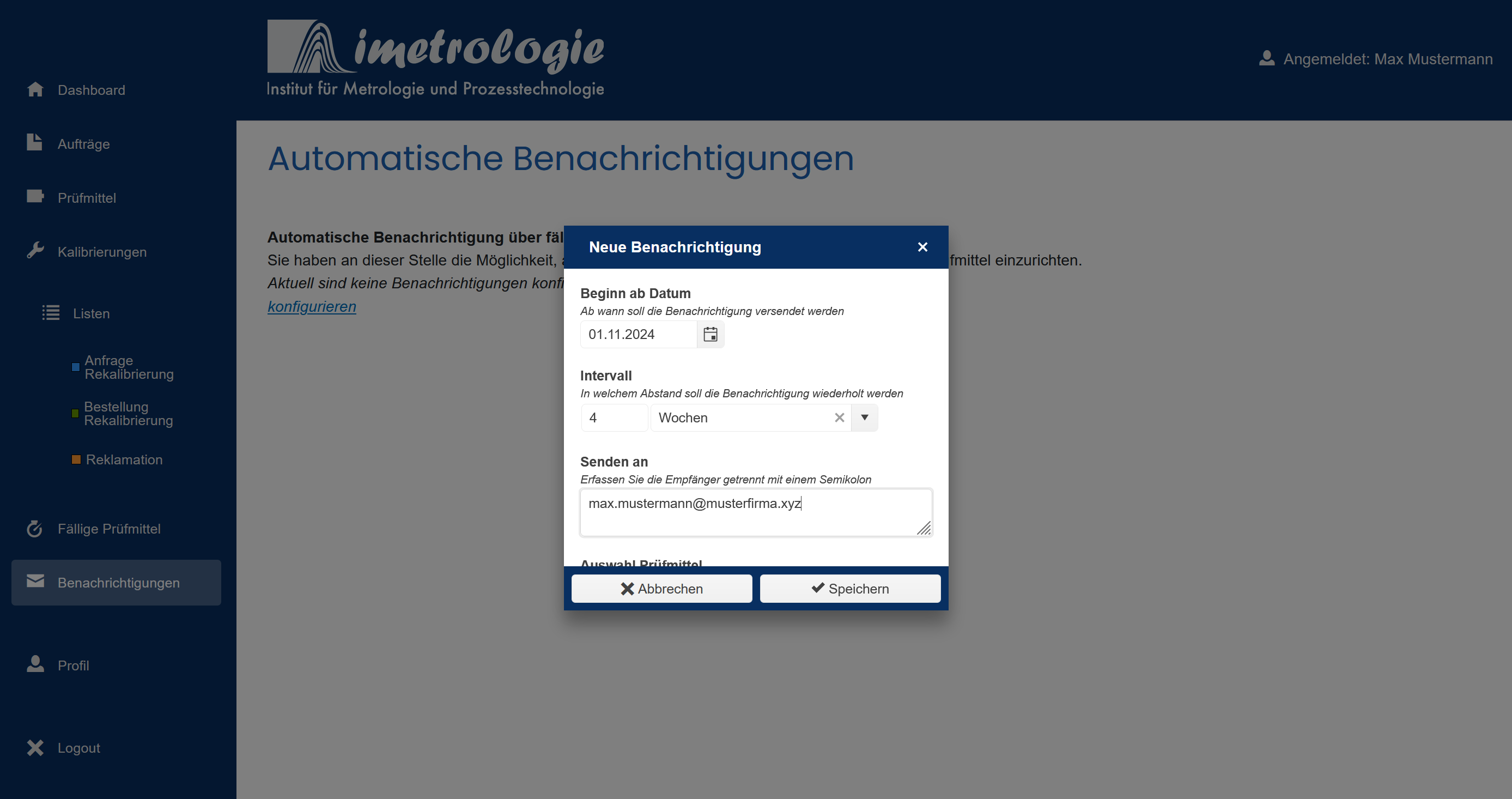 Benachrichtigungen-Screenshot